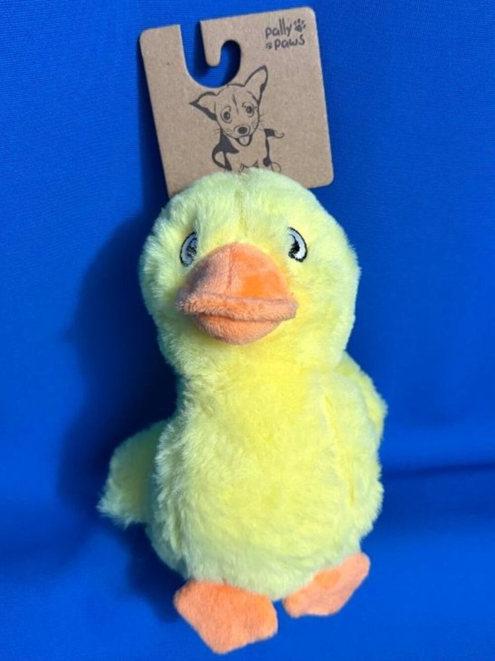 NEW YELLOW DUCK ( FURRY RUBBER DUCKY LOOK ) SOFT CHEW DOG PLAY TOY W/ SQUEAKER